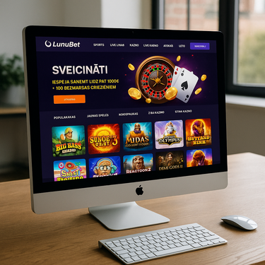 LunuBet - Desktop Platform Screenshot - User Interface