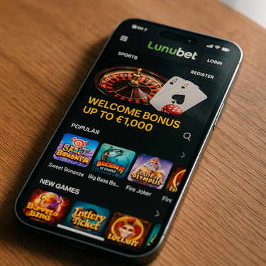 LunuBet - Mobile Platform Screenshot - Responsive Design